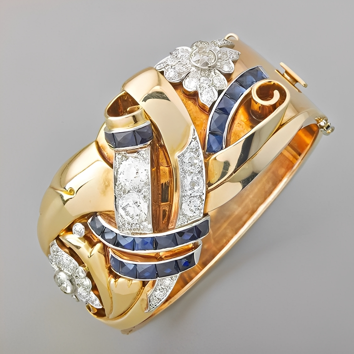 Mireille – Vintage blue ring
