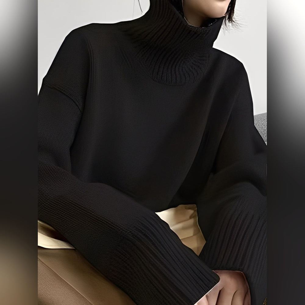 Yvette – Sweater with High Collar for Women