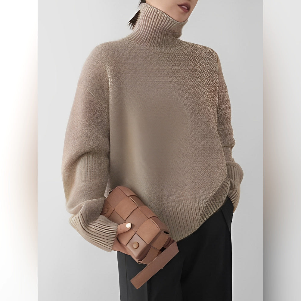 Yvette – Sweater with High Collar for Women