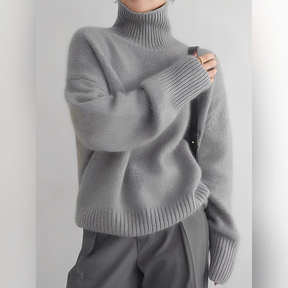 Yvette – Sweater with High Collar for Women