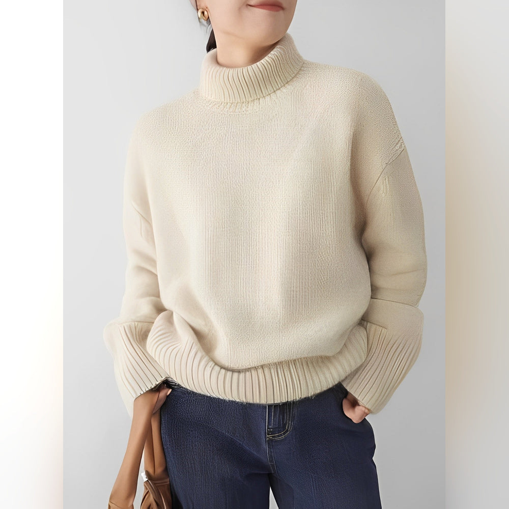 Yvette – Sweater with High Collar for Women