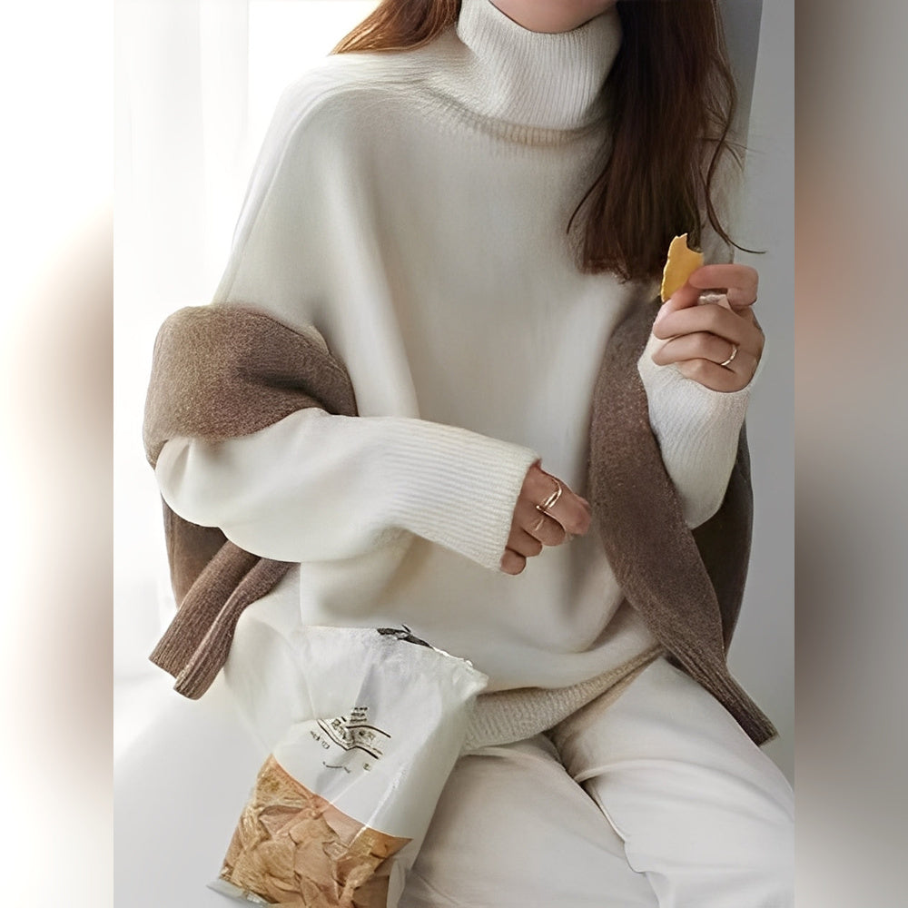 Yvette – Sweater with High Collar for Women
