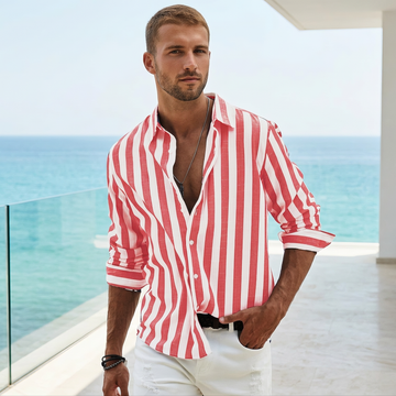 Seymour - Relaxed Long Sleeved Striped Shirt
