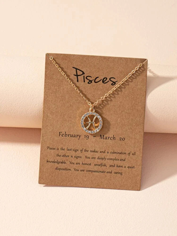 Zodiac Sign Necklace - Zodiac Sign Necklace Astrology Girl