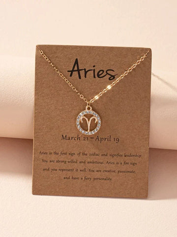 Zodiac Sign Necklace - Zodiac Sign Necklace Astrology Girl