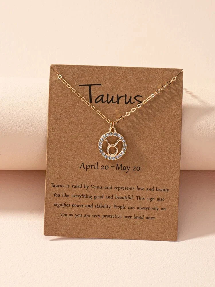 Zodiac Sign Necklace - Zodiac Sign Necklace Astrology Girl