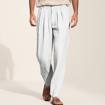 Randall - Casual Pleated Wide-Leg Trousers
