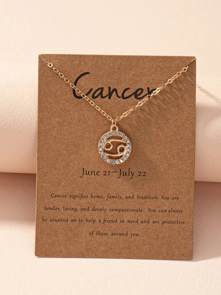 Zodiac Sign Necklace - Zodiac Sign Necklace Astrology Girl
