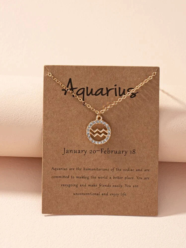 Zodiac Sign Necklace - Zodiac Sign Necklace Astrology Girl