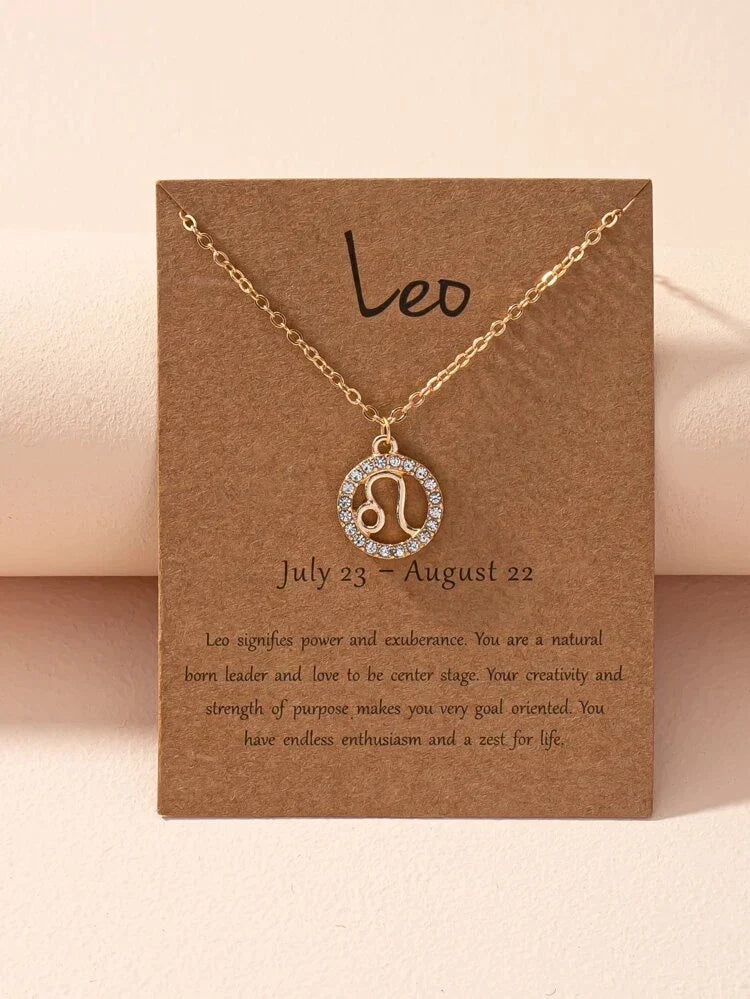 Zodiac Sign Necklace - Zodiac Sign Necklace Astrology Girl