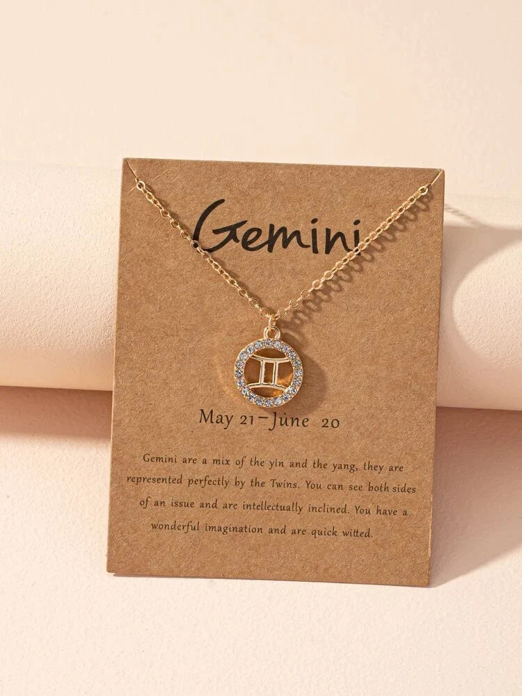 Zodiac Sign Necklace - Zodiac Sign Necklace Astrology Girl