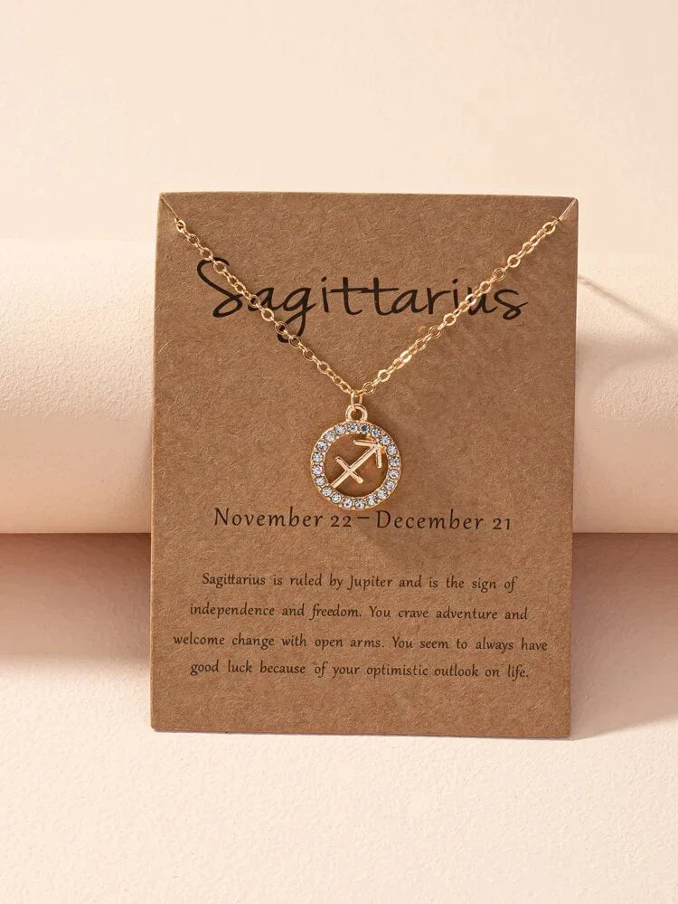 Zodiac Sign Necklace - Zodiac Sign Necklace Astrology Girl
