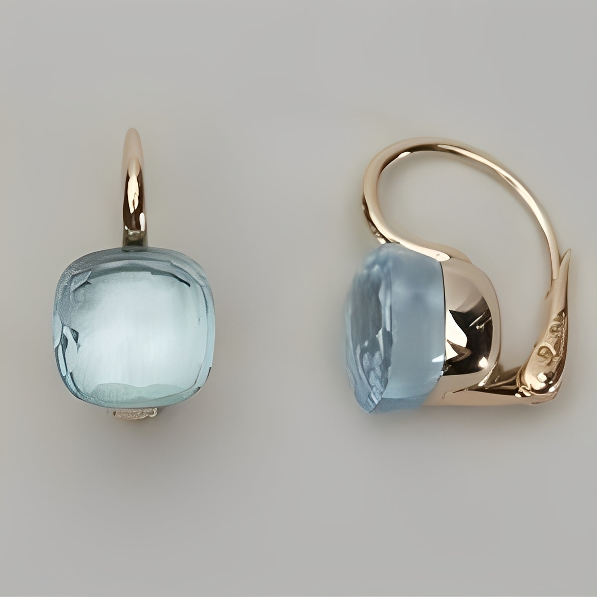 Manon – Vintage Blue Zirconium Earrings