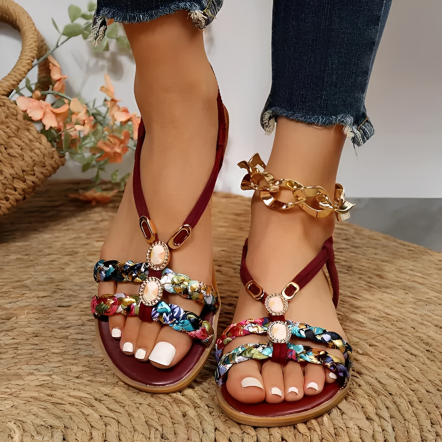 Grace - Stylish flat sandals for women