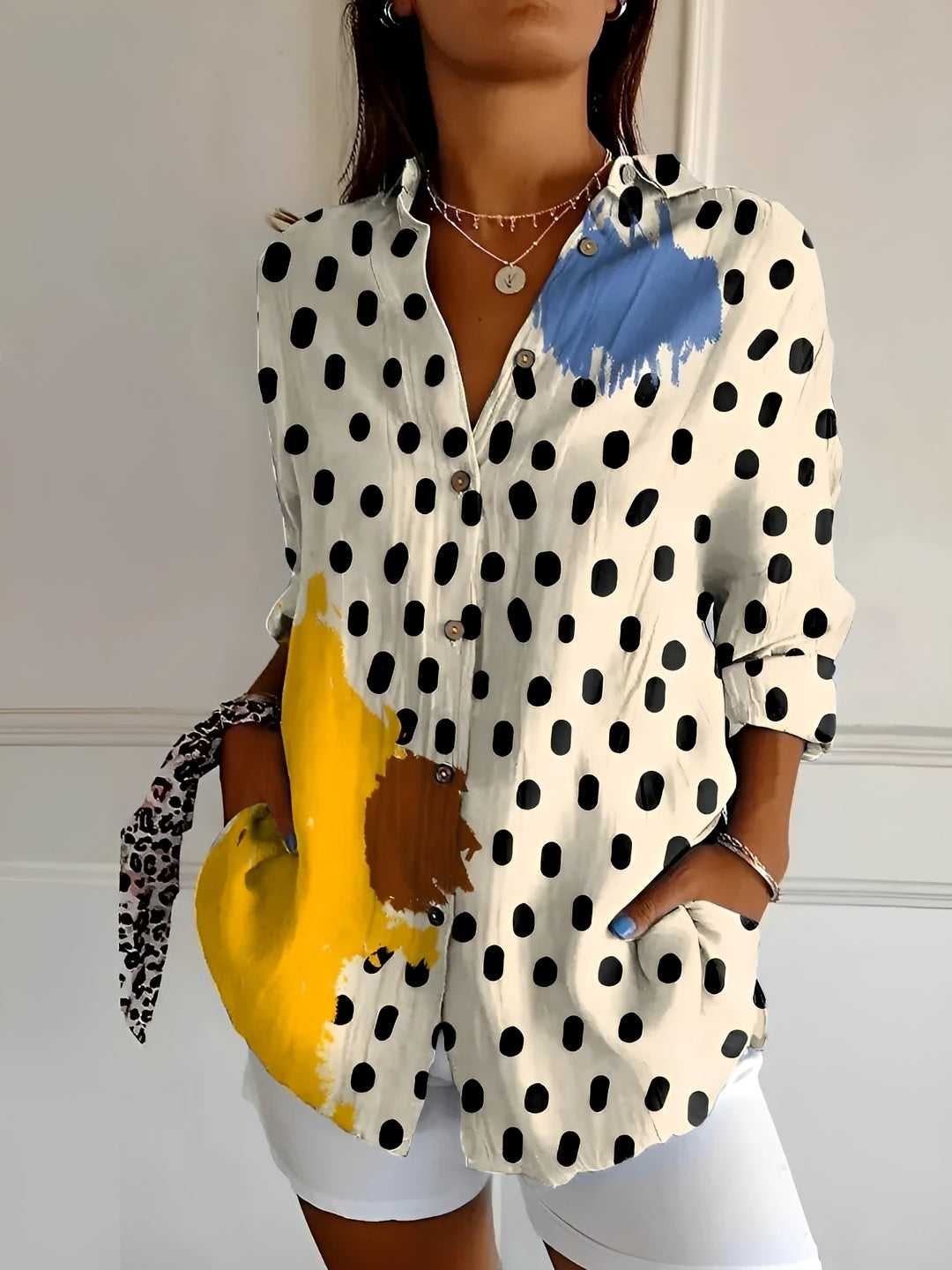 Chantelle - Trendy button-up blouse for women