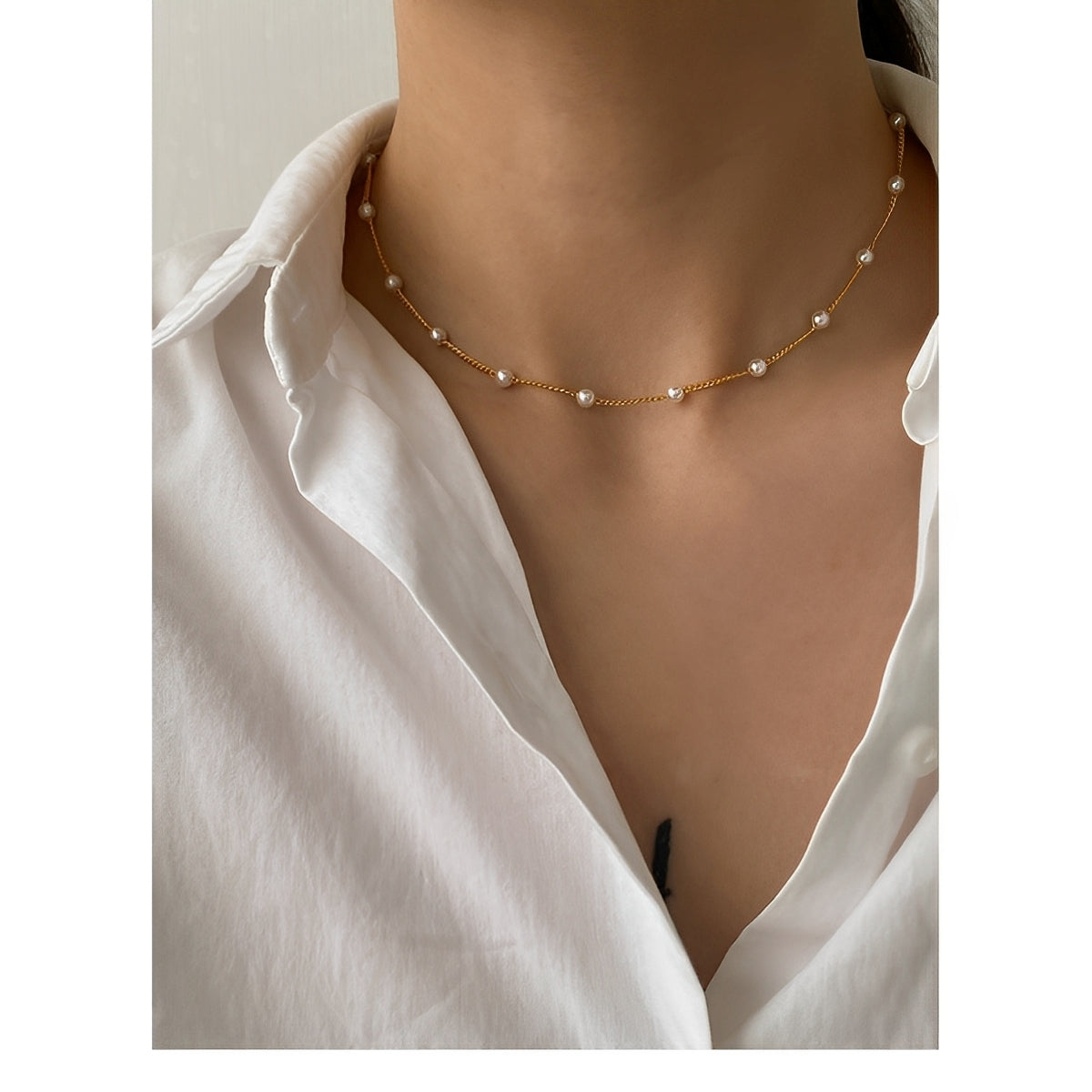 Noelia – Elegant necklace with small pearl
