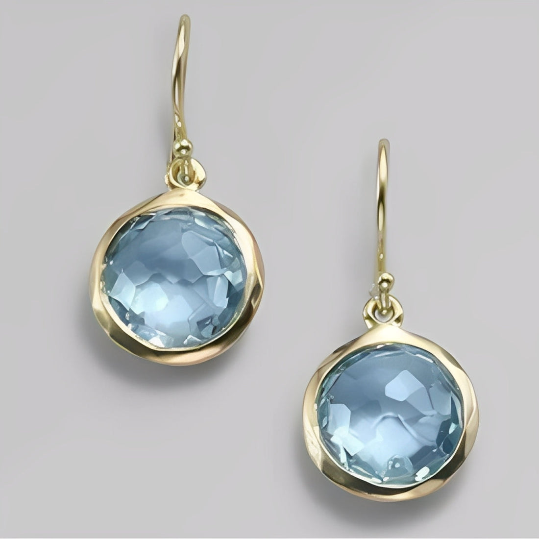 Azura – Vintage Blue Crystal Earrings