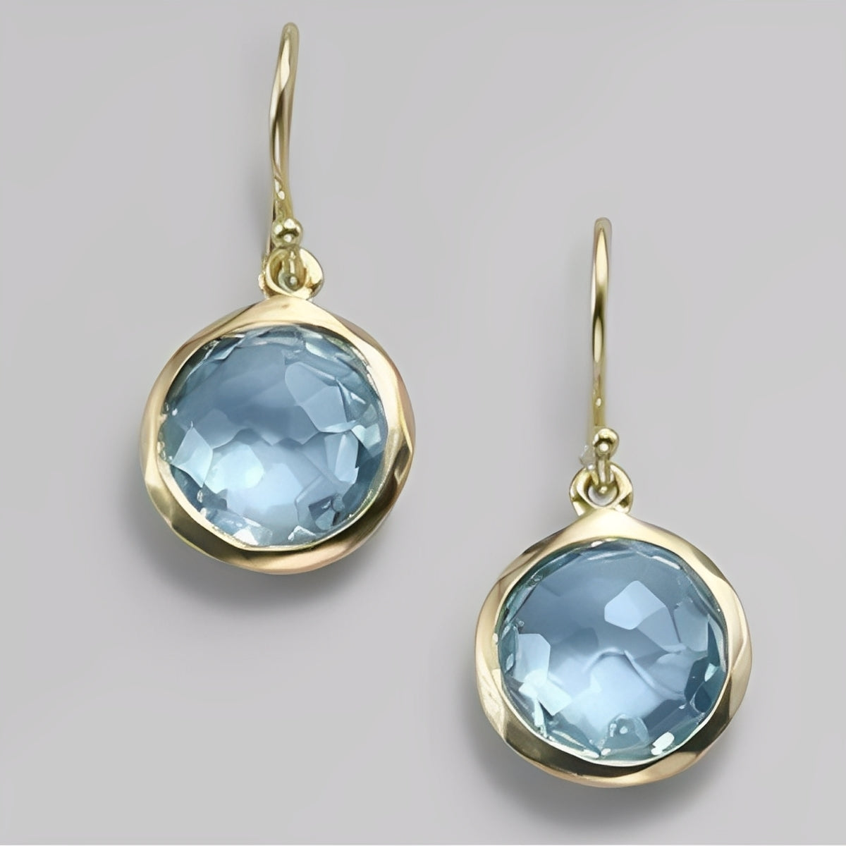 Azura – Vintage Blue Crystal Earrings