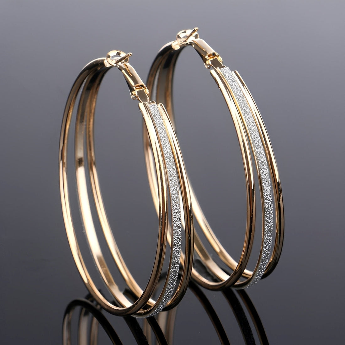 Nori – Vintage Earrings Gold Plating and Diamonds