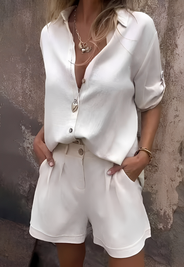 Minnie - Casual Blouse and Shorts Set