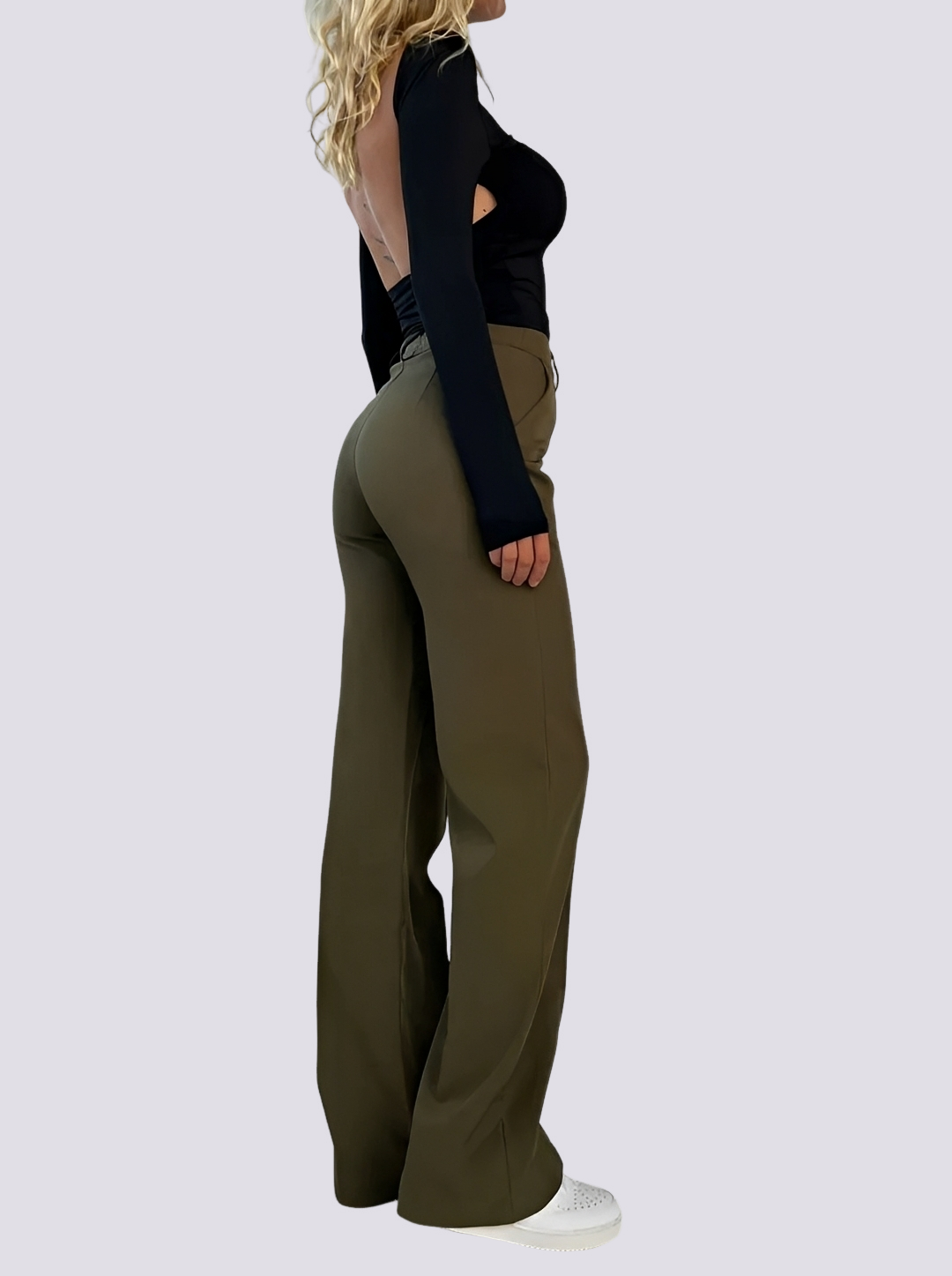 Amelie - Elegant High-Waist Straight Leg Pants