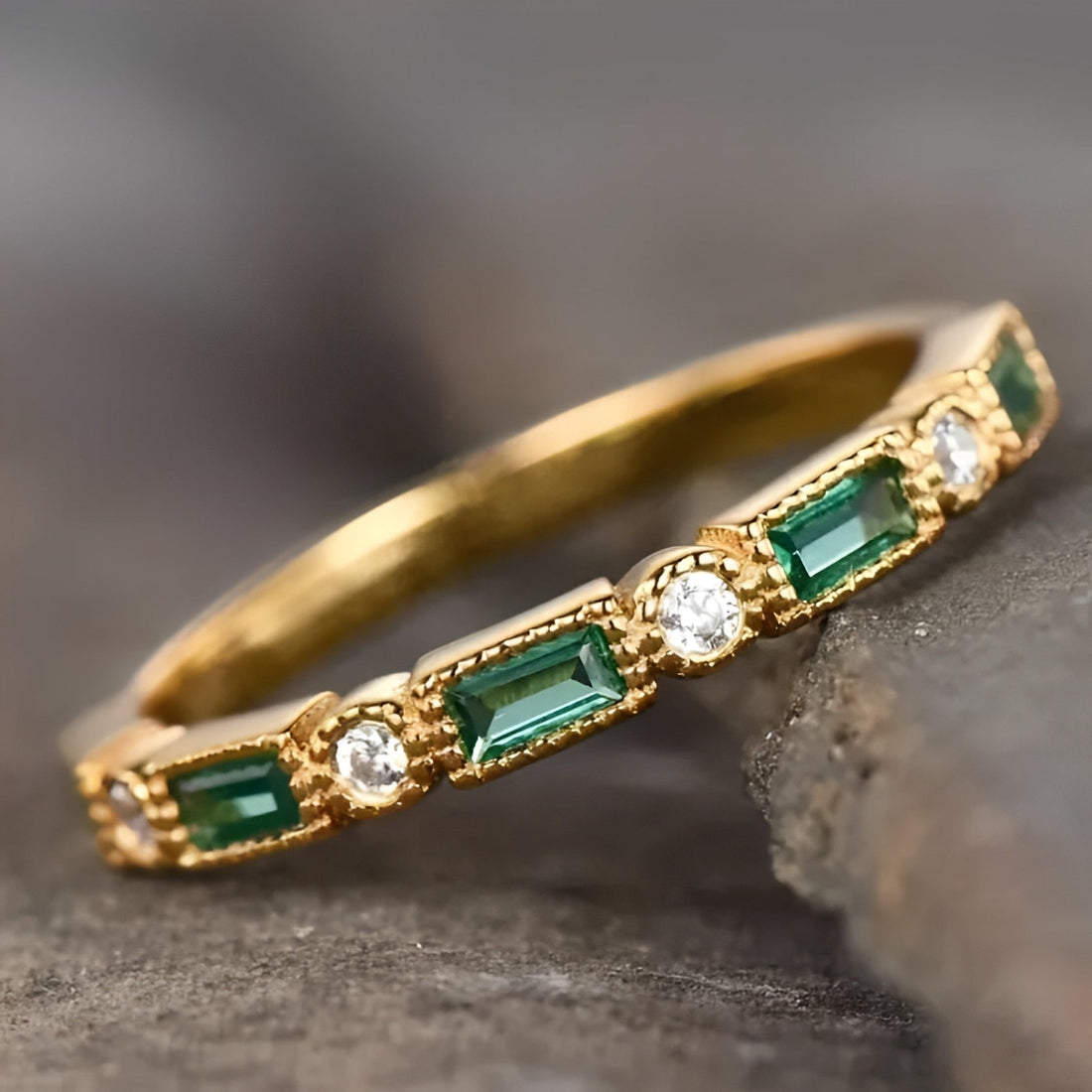 Sana – Vintage green ring
