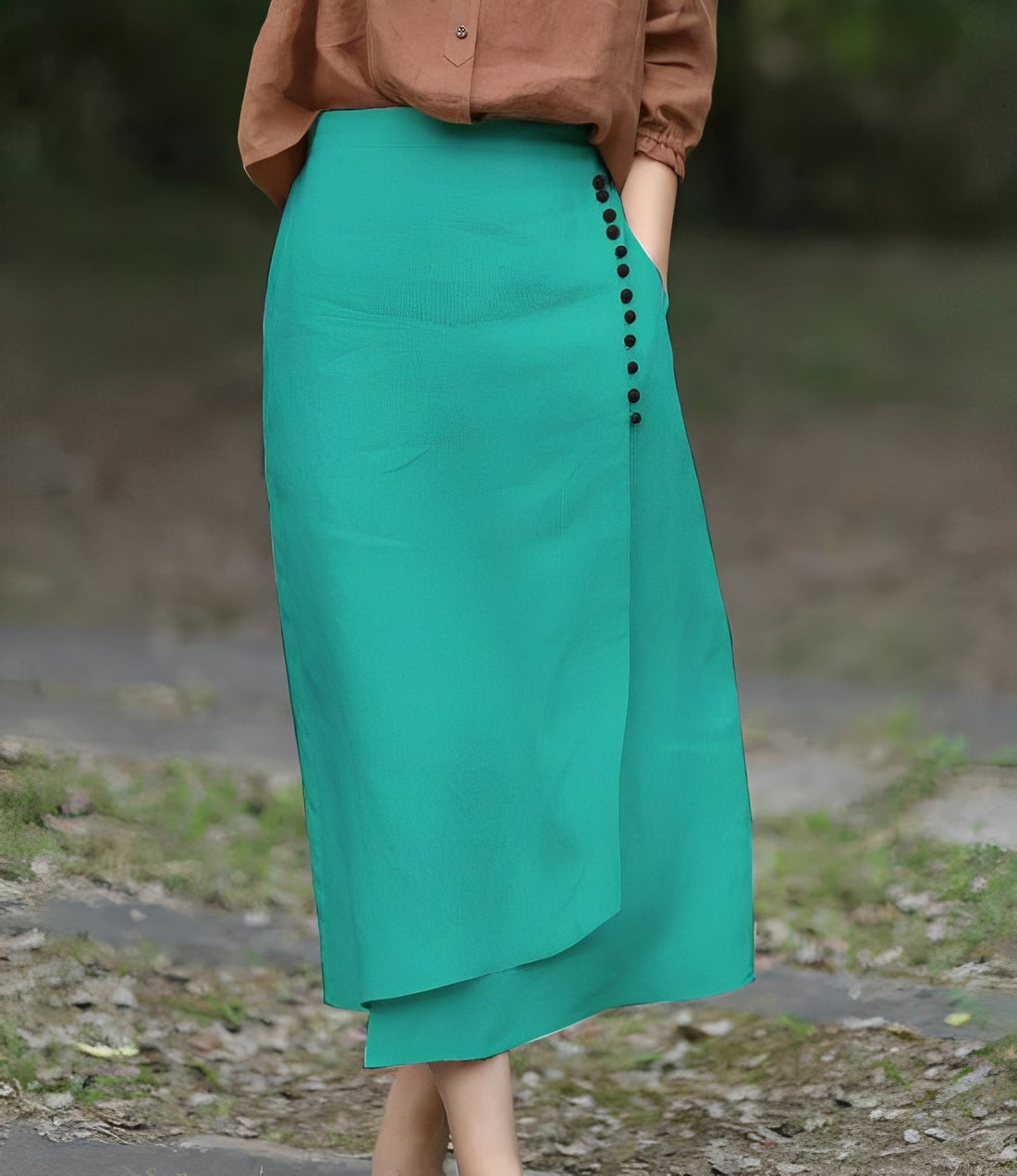 Manda - Stylish asymmetrical A-line skirt for women