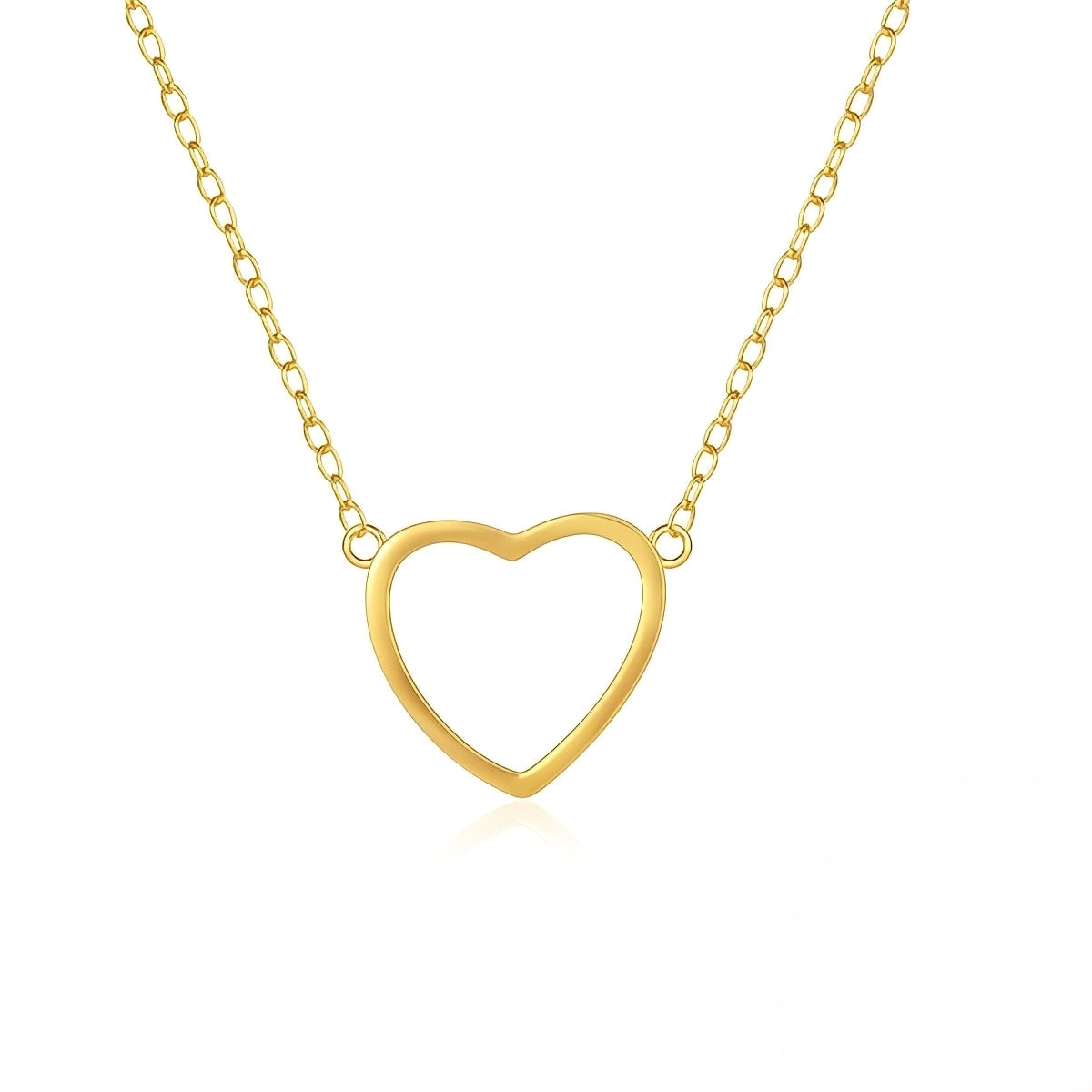 Mika – Delicate golden heart-shaped pendant chain
