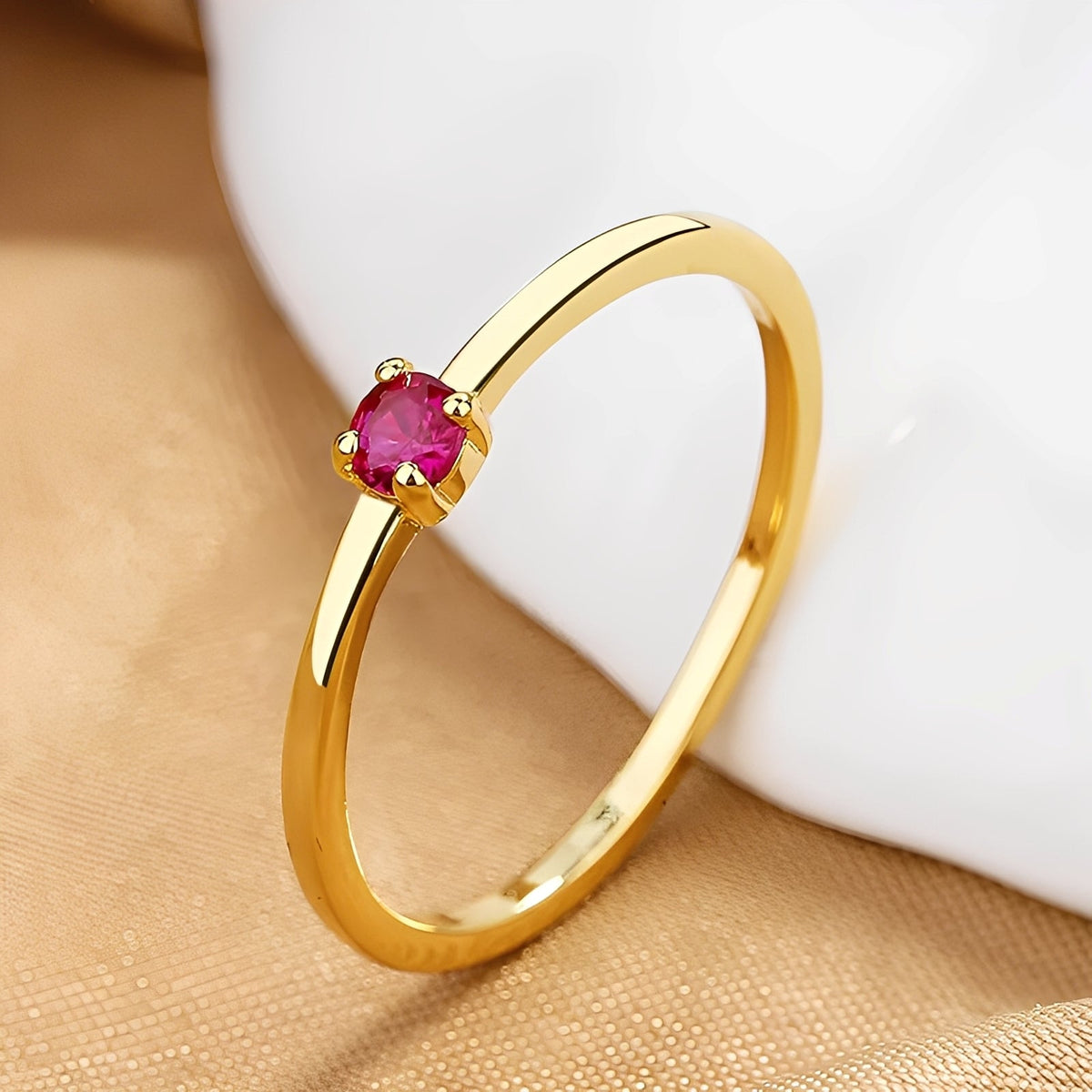 Rowena – Birthstone stacking ring