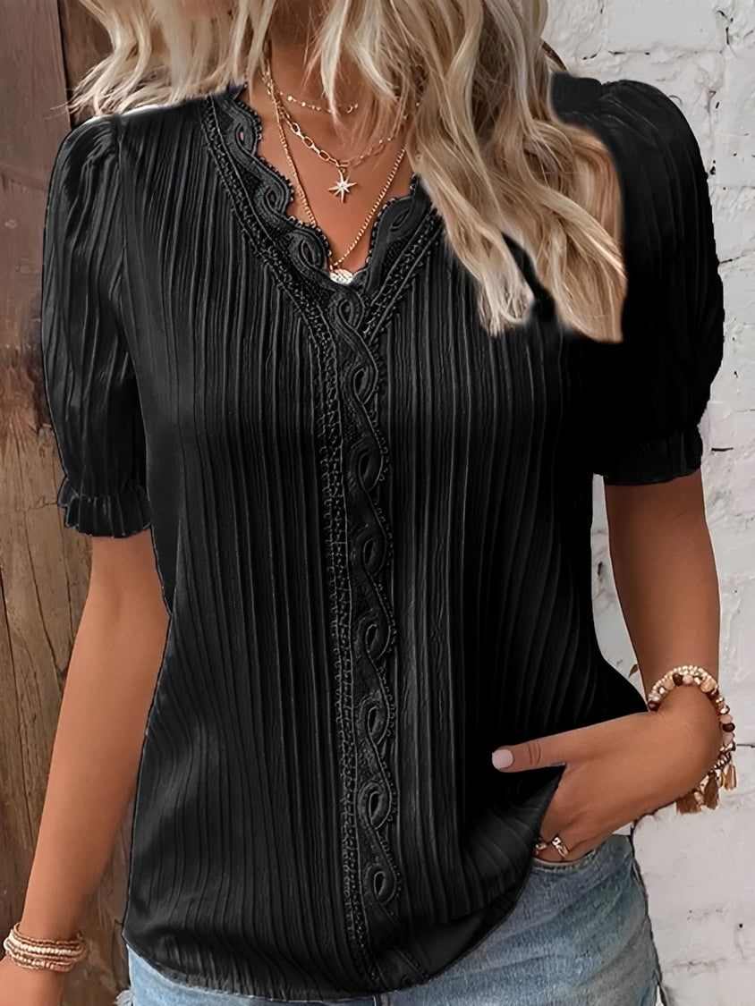 Kristina - Women's stylish V-neck blouse