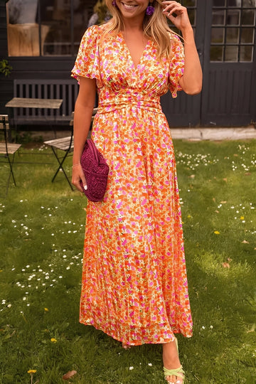 Rachel - Stylish Long V-Neck Dress for Women