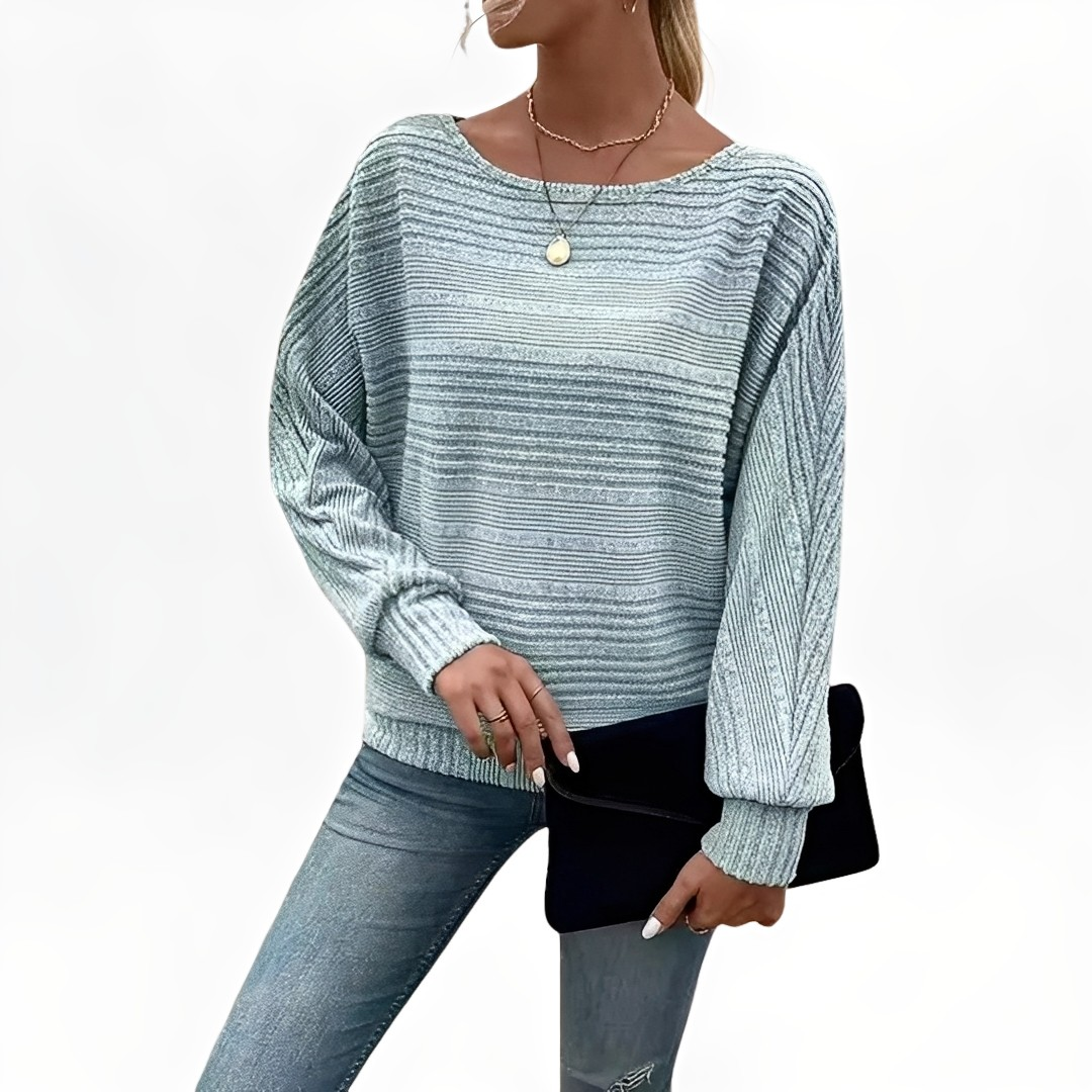 Eleanore - Comfortable striped sweater