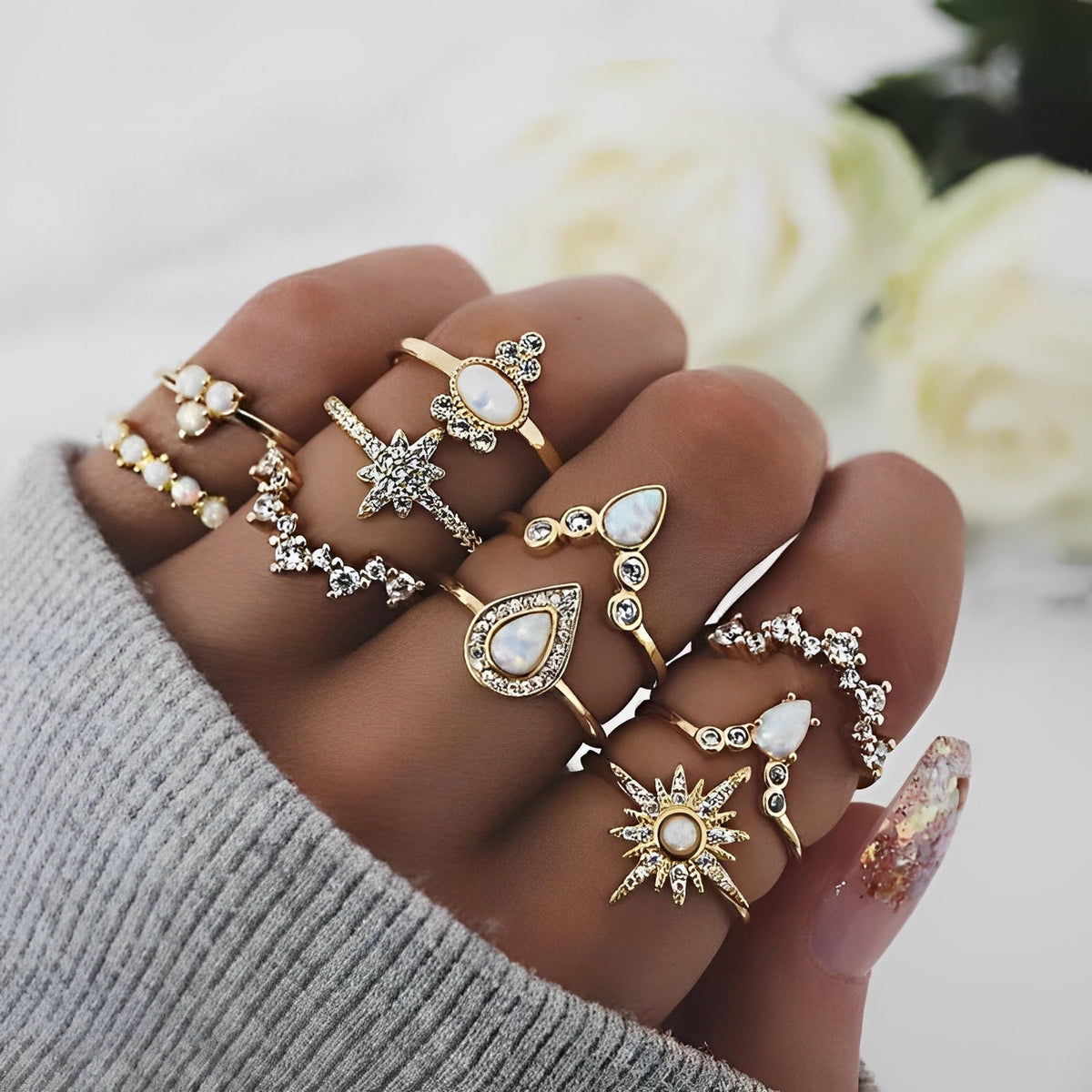 Moon – Premium package of 8 to 12 unique rings