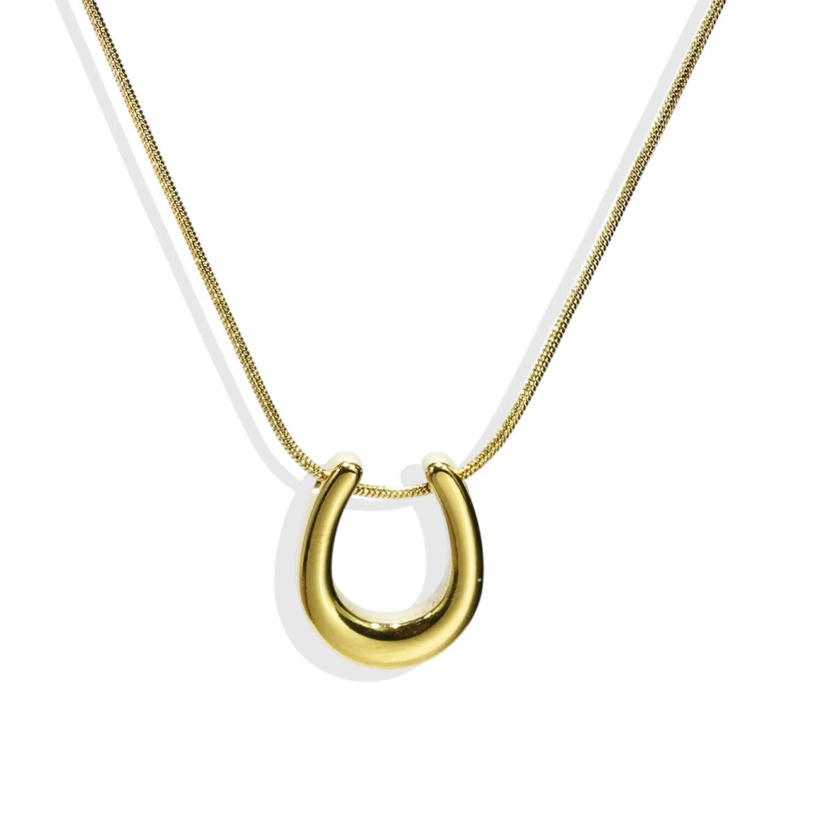 Caitlin – Horseshoe Necklace Gold Plated as a Lucky Charm