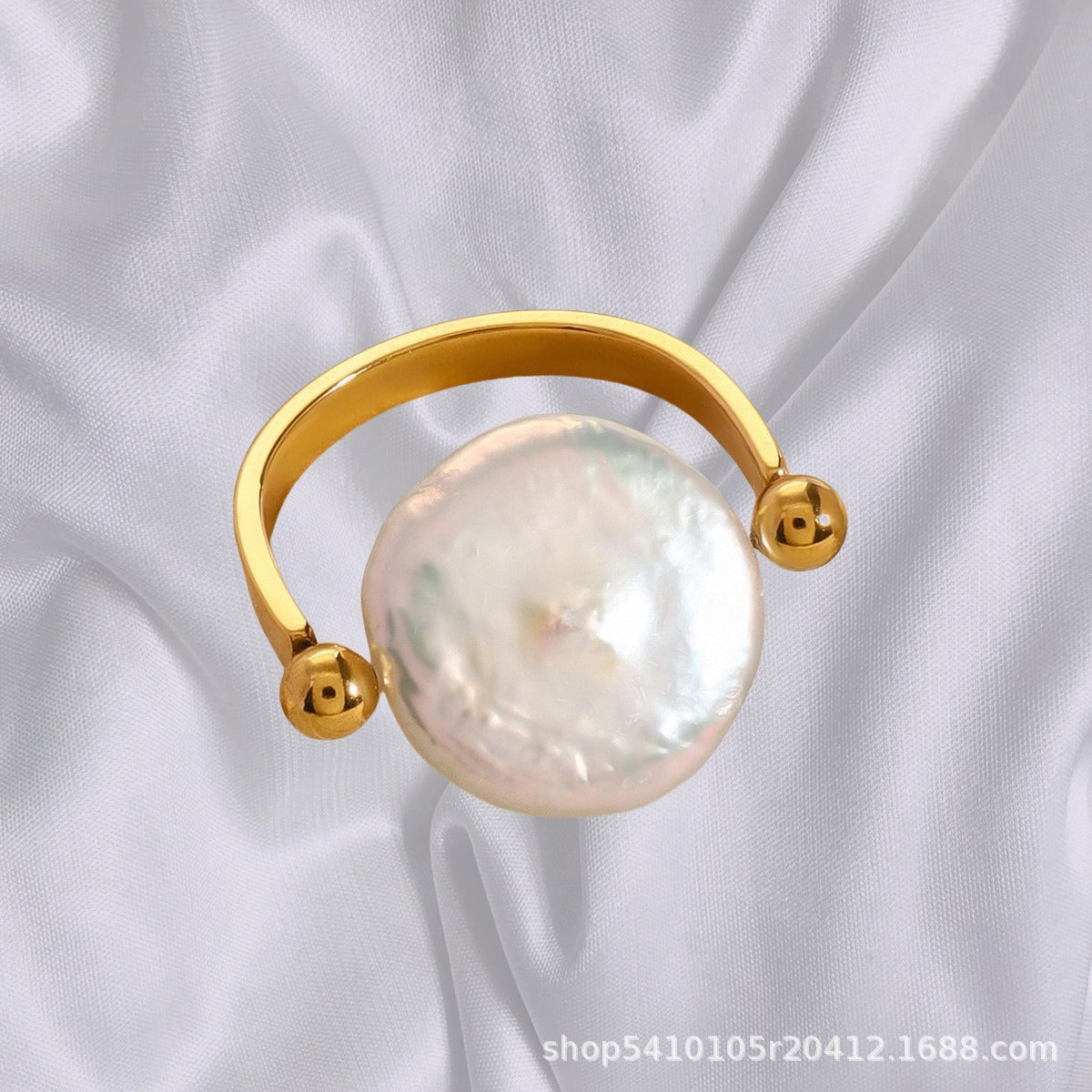 Sabby – Reversible Baroque Pearl Ring