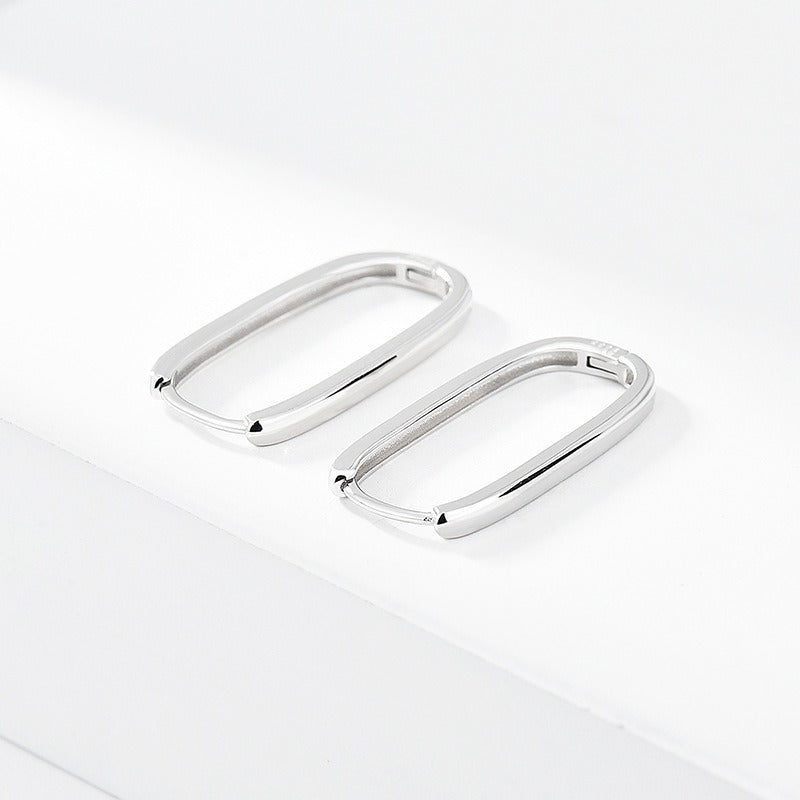 Laura – Retro Box-Shaped Huggie Earrings