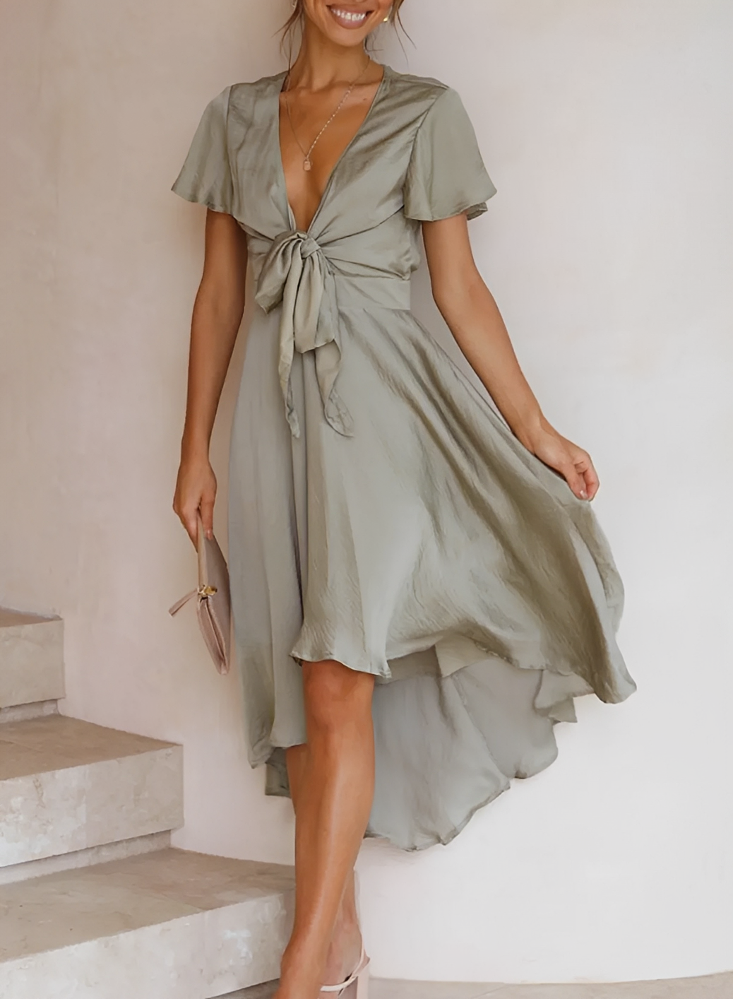 Ellia - Elegant Asymmetrical Dress for Women