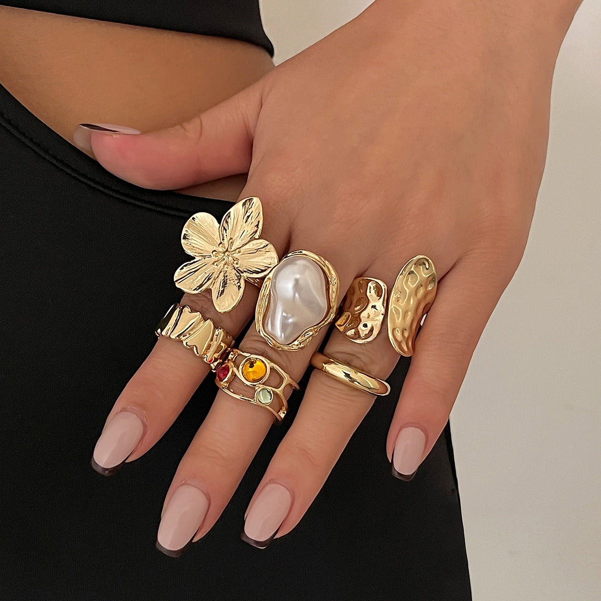 Merina – Set of 6 Statement Rings