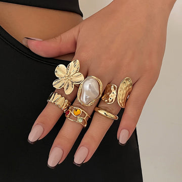 Merina – Set of 6 Statement Rings