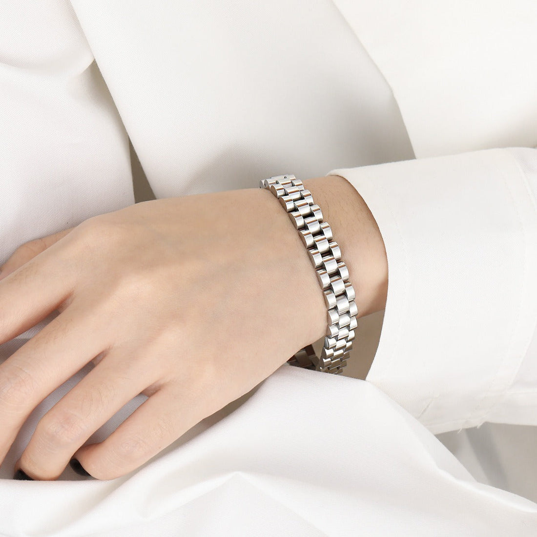 Bianca – Cuban chain bracelet style watch
