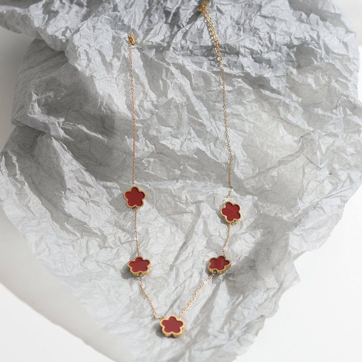 Elise – Necklace and Bracelet Set Elegant Trèfle