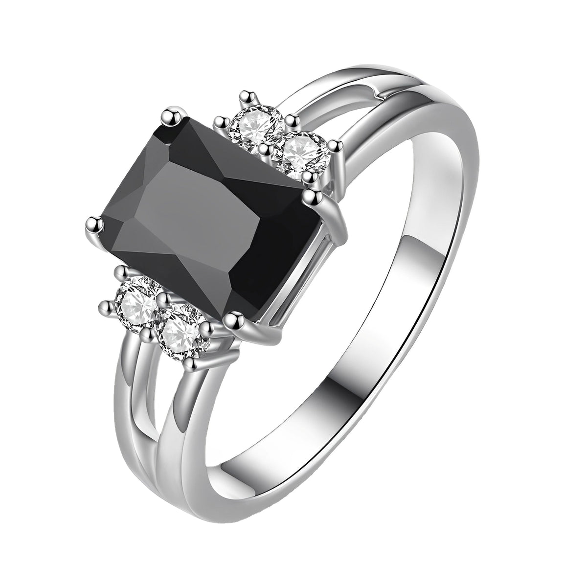 Ravenna – Vintage ring with shiny black detail