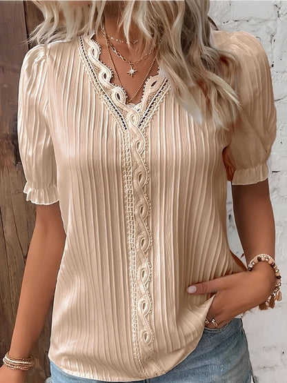 Kristina - Women's stylish V-neck blouse