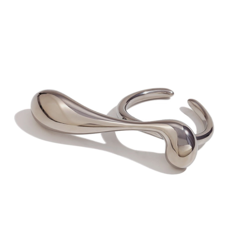 Holly – Open Ring of Irregular Water Drop