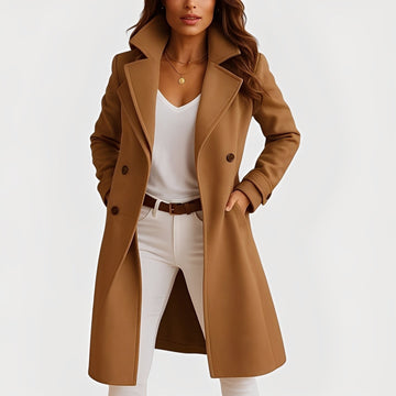 Camille - Elegant Women's Coat in Single-Breasted Design