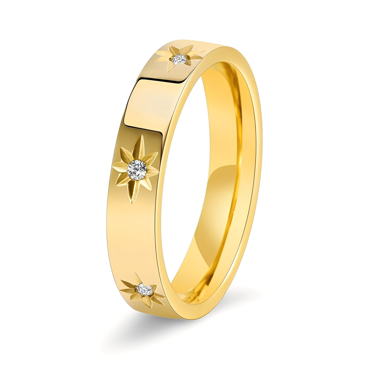 Nova – Gold ring with bright stars