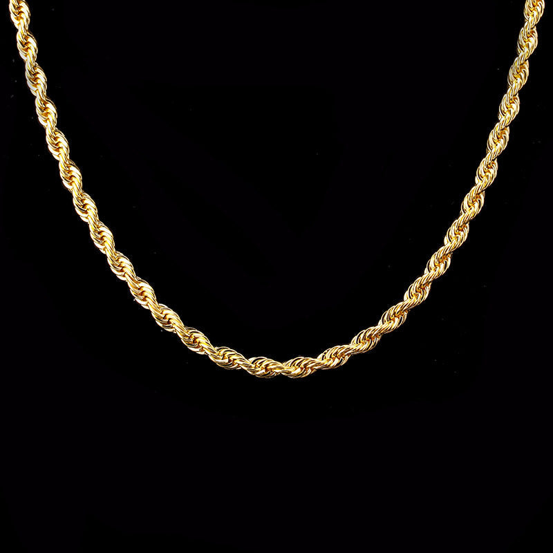 Island – Wavy chain collar with twisted effect
