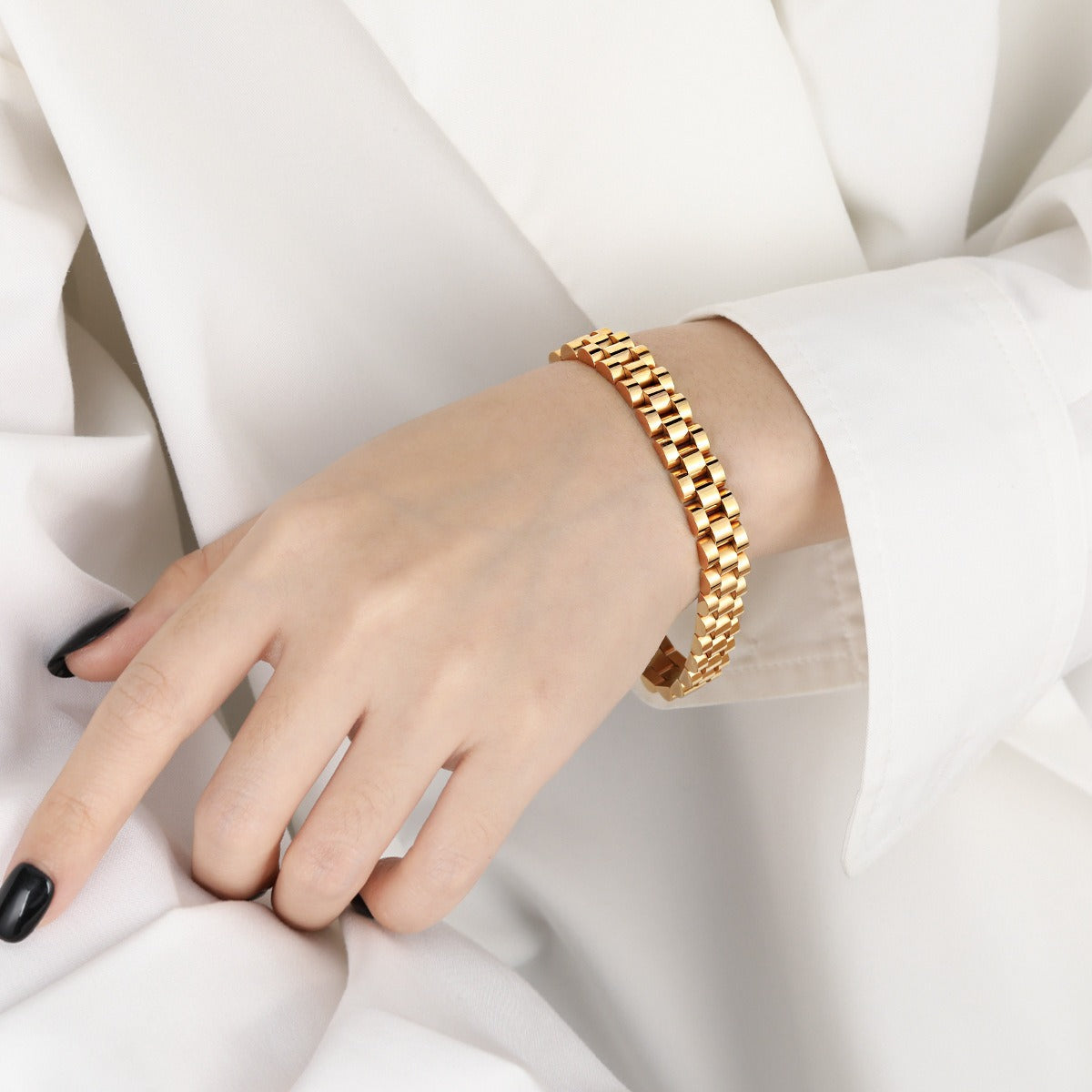 Bianca – Cuban chain bracelet style watch
