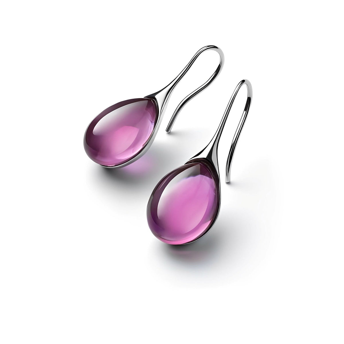 Karen – Hanging earrings of golden and silver crystal