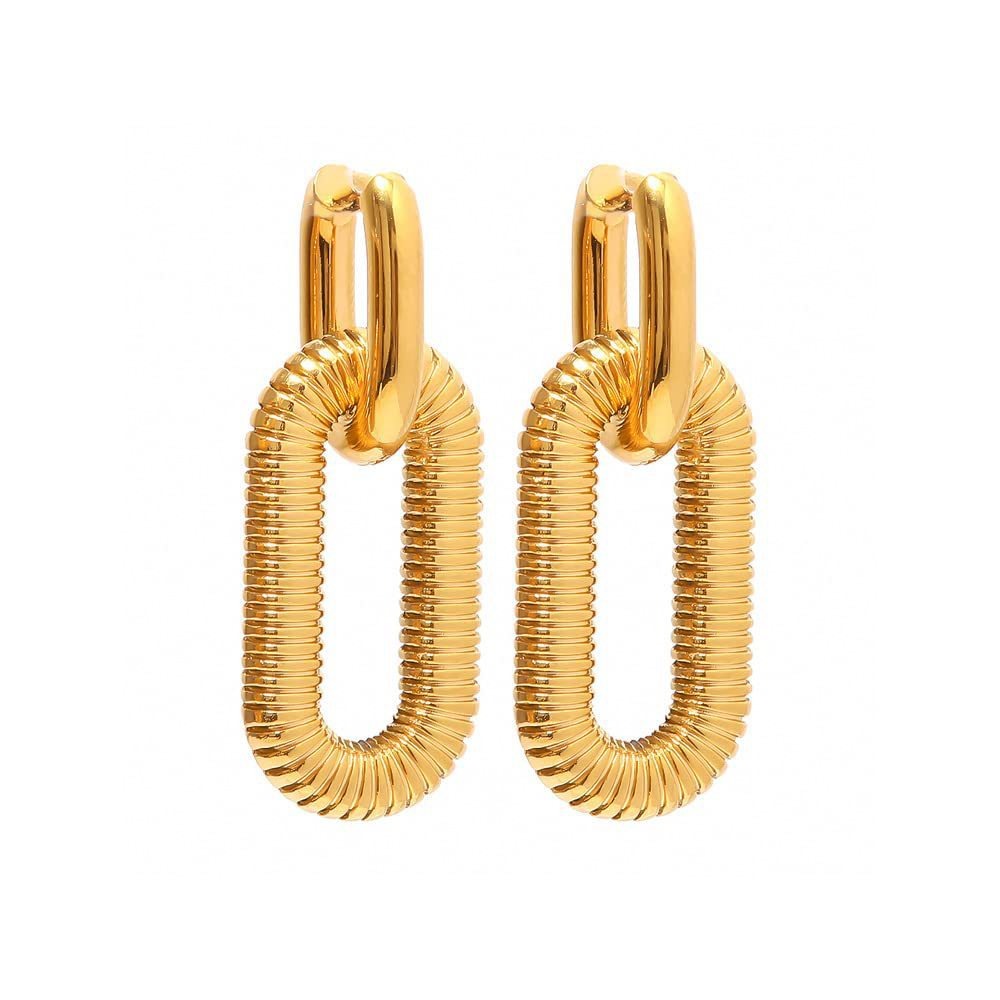 Mariz – Earrings of Cuban Chain Brilliant